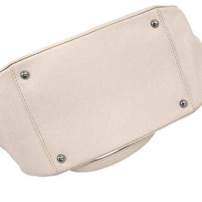 Chanel Ivory Caviar Mademoiselle Lock Handbag
