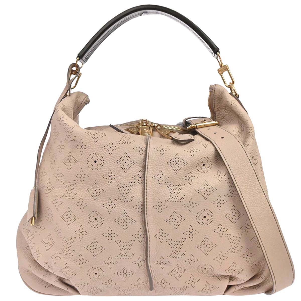 Louis Vuitton Beige Mahina Selene MM 2way Shoulder Handbag M94275