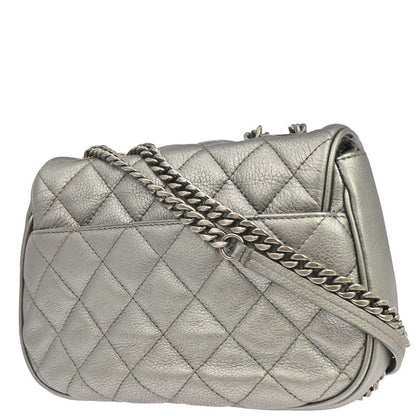 Chanel 2016-2017 Gray Calfskin Casual Pocket Flap Bag Shoulder Bag