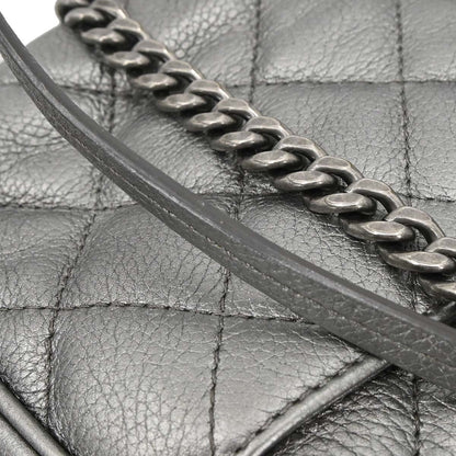 Chanel 2016-2017 Gray Calfskin Casual Pocket Flap Bag Shoulder Bag