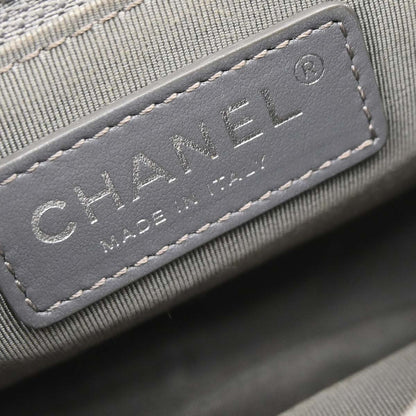Chanel 2016-2017 Gray Calfskin Casual Pocket Flap Bag Shoulder Bag
