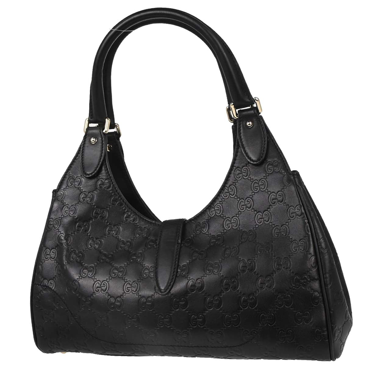 Gucci Black Guccissima Leather Jackie Handbag