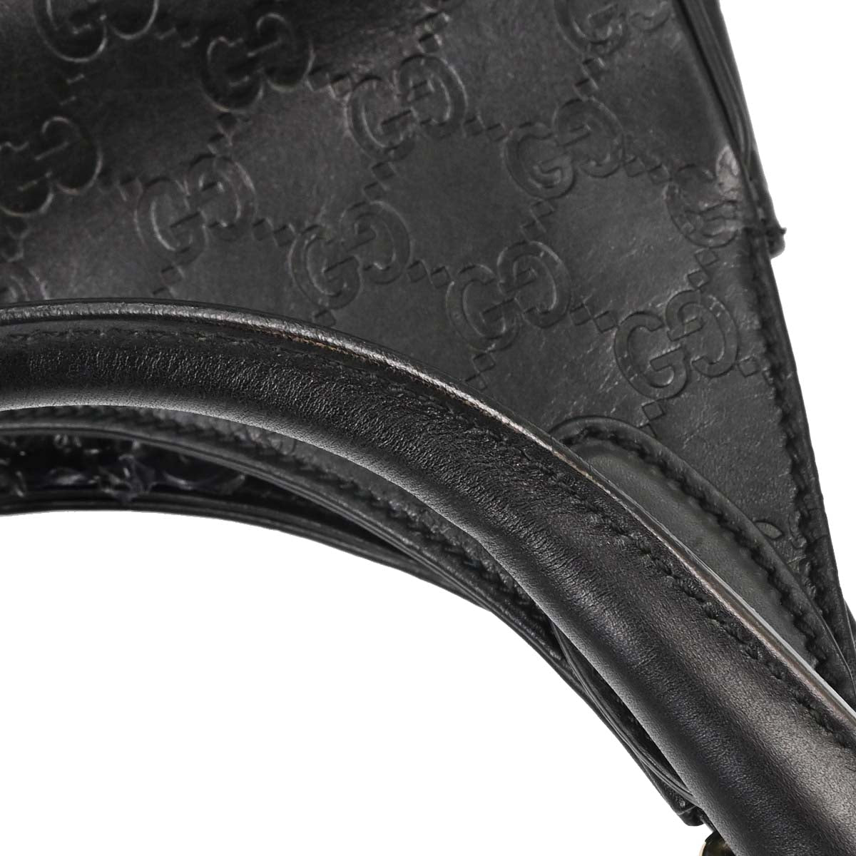 Gucci Black Guccissima Leather Jackie Handbag