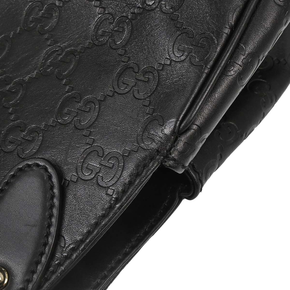 Gucci Black Guccissima Leather Jackie Handbag