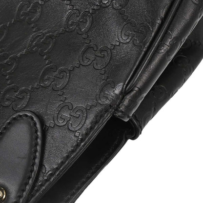 Gucci Black Guccissima Leather Jackie Handbag