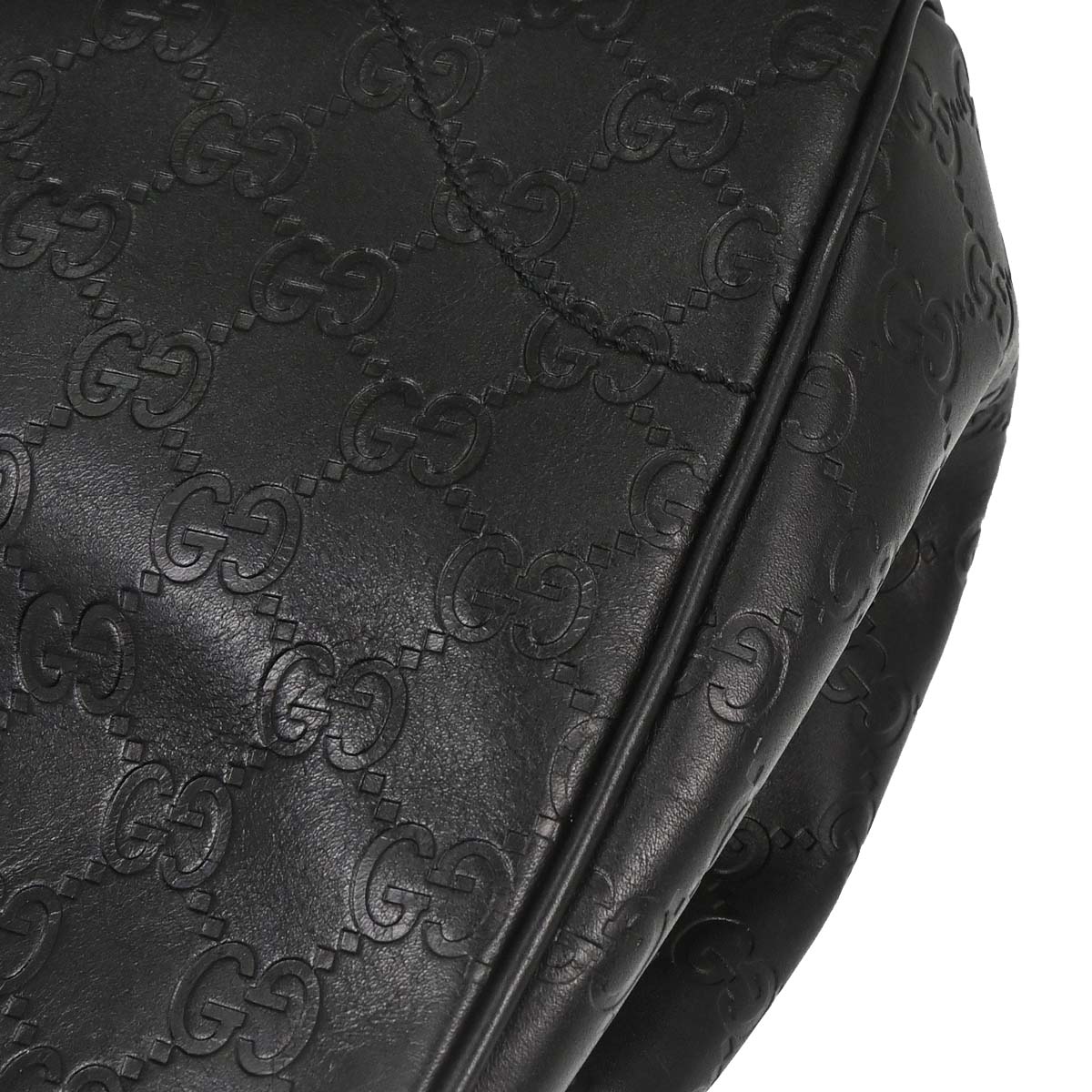 Gucci Black Guccissima Leather Jackie Handbag