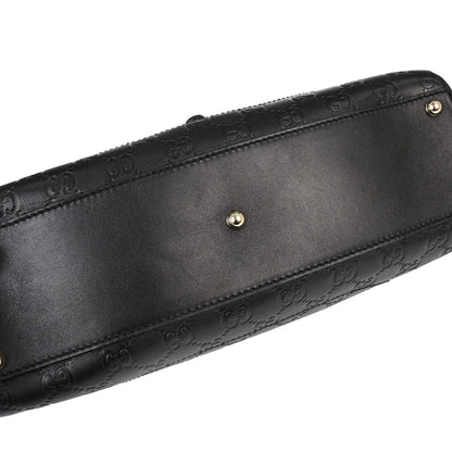 Gucci Black Guccissima Leather Jackie Handbag