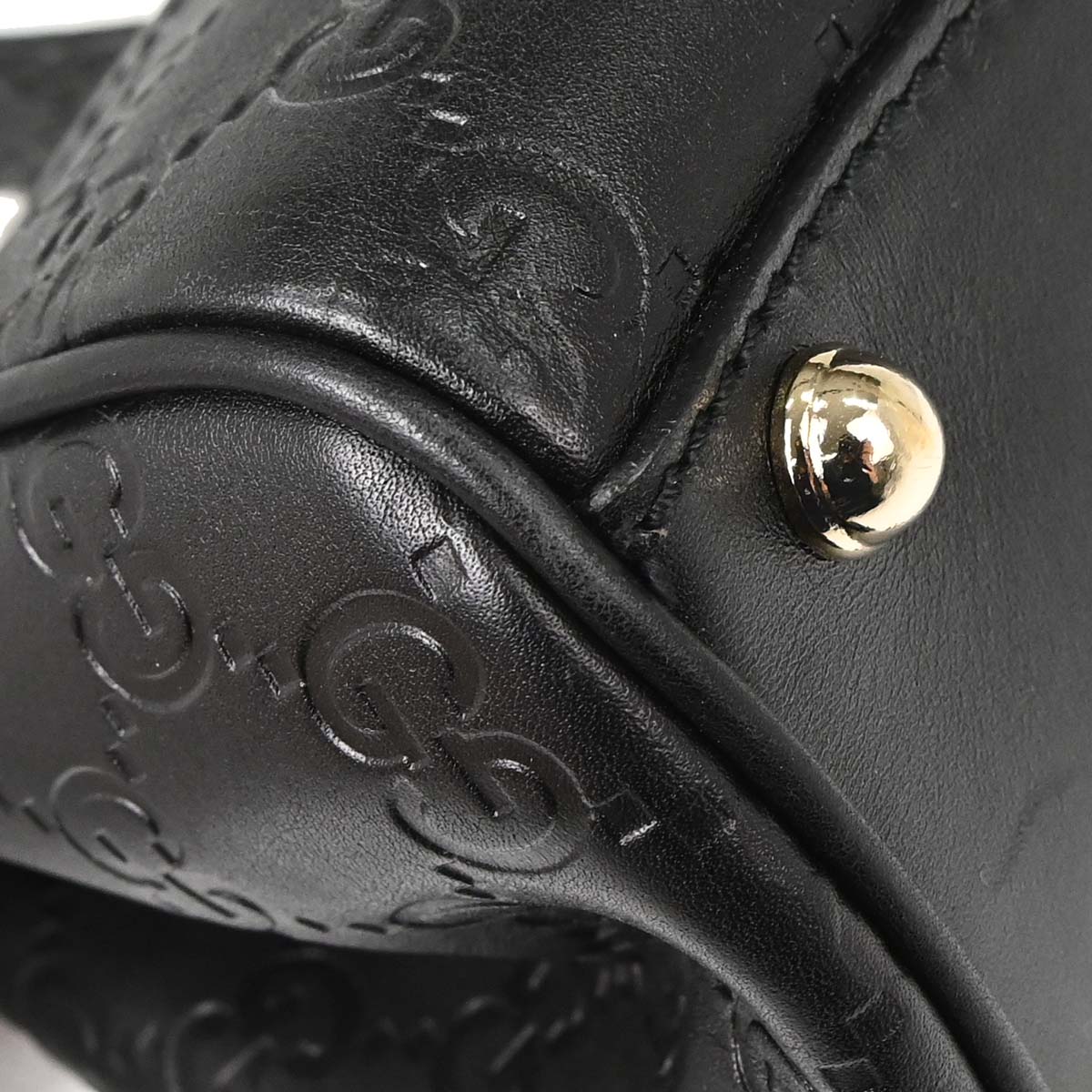 Gucci Black Guccissima Leather Jackie Handbag