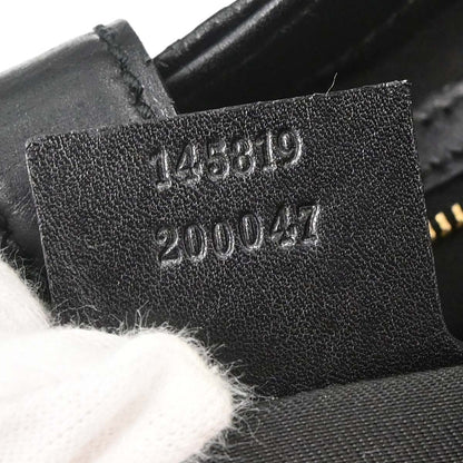 Gucci Black Guccissima Leather Jackie Handbag