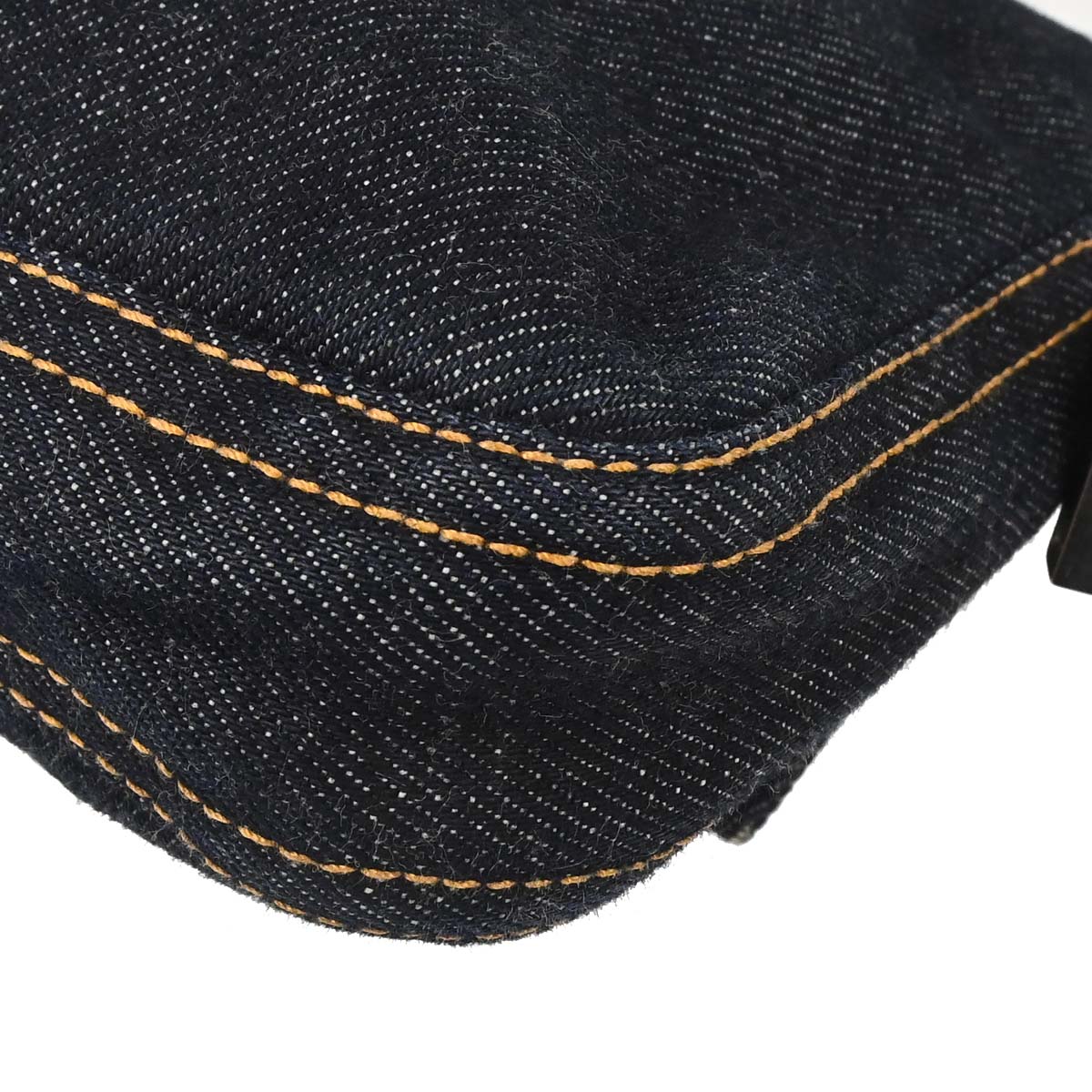 Fendi Navy Denim Baguette Handbag