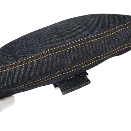 Fendi Navy Denim Baguette Handbag