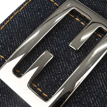 Fendi Navy Denim Baguette Handbag