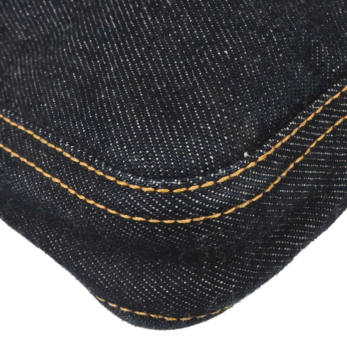 Fendi Navy Denim Baguette Handbag