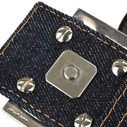 Fendi Navy Denim Baguette Handbag
