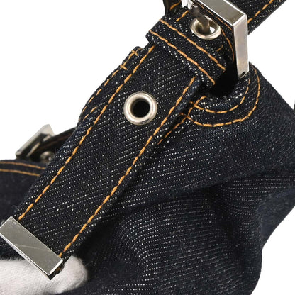 Fendi Navy Denim Baguette Handbag