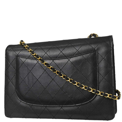 Chanel 1997-1999 Black Caviar Jumbo Classic Single Flap Shoulder Bag