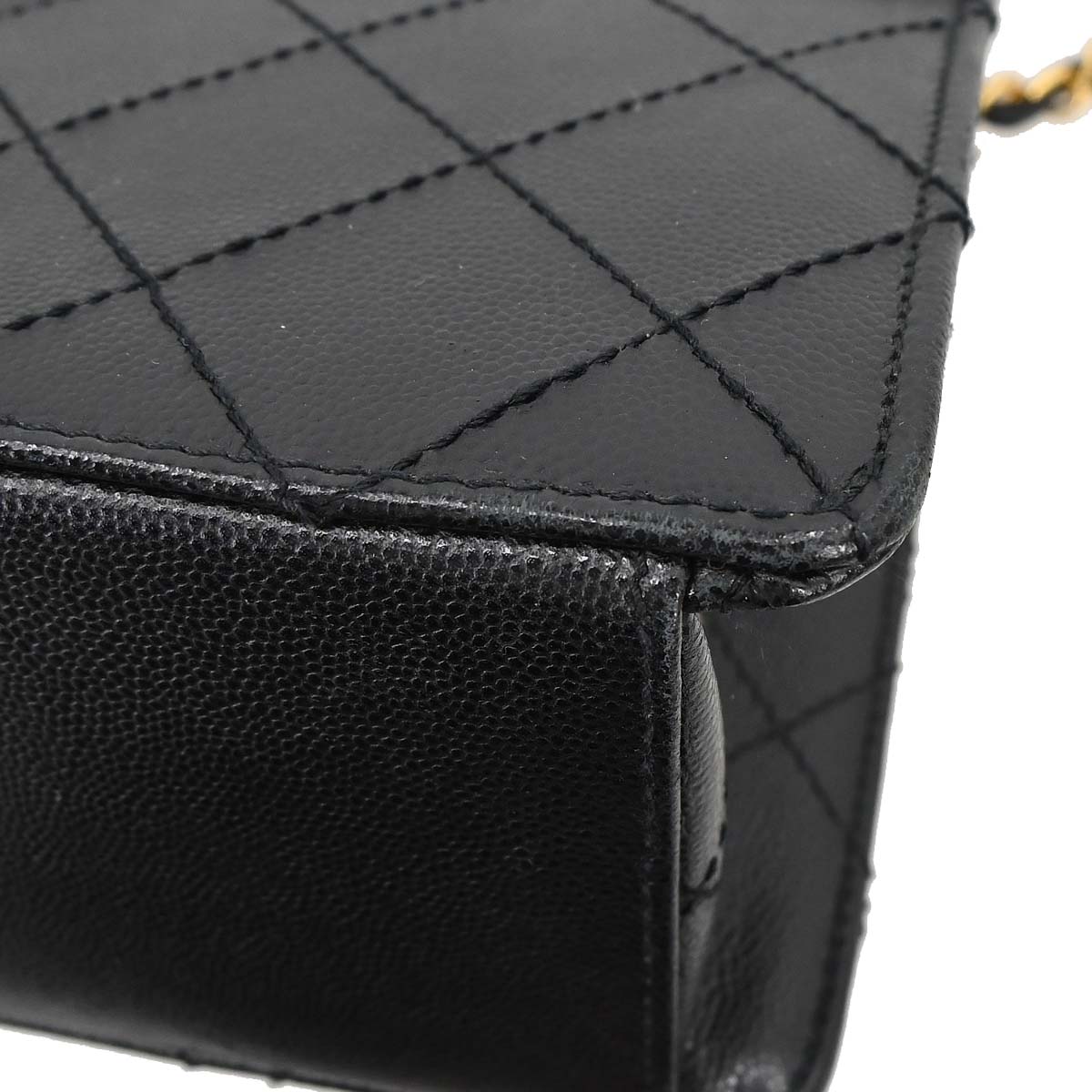 Chanel 1997-1999 Black Caviar Jumbo Classic Single Flap Shoulder Bag