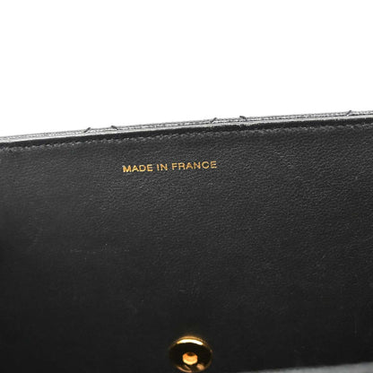 Chanel 1997-1999 Black Caviar Jumbo Classic Single Flap Shoulder Bag