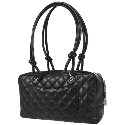 Chanel Black Calfskin Cambon Ligne Bowling Bag