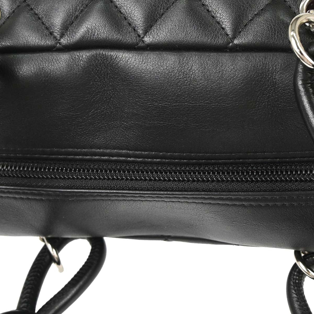 Chanel Black Calfskin Cambon Ligne Bowling Bag