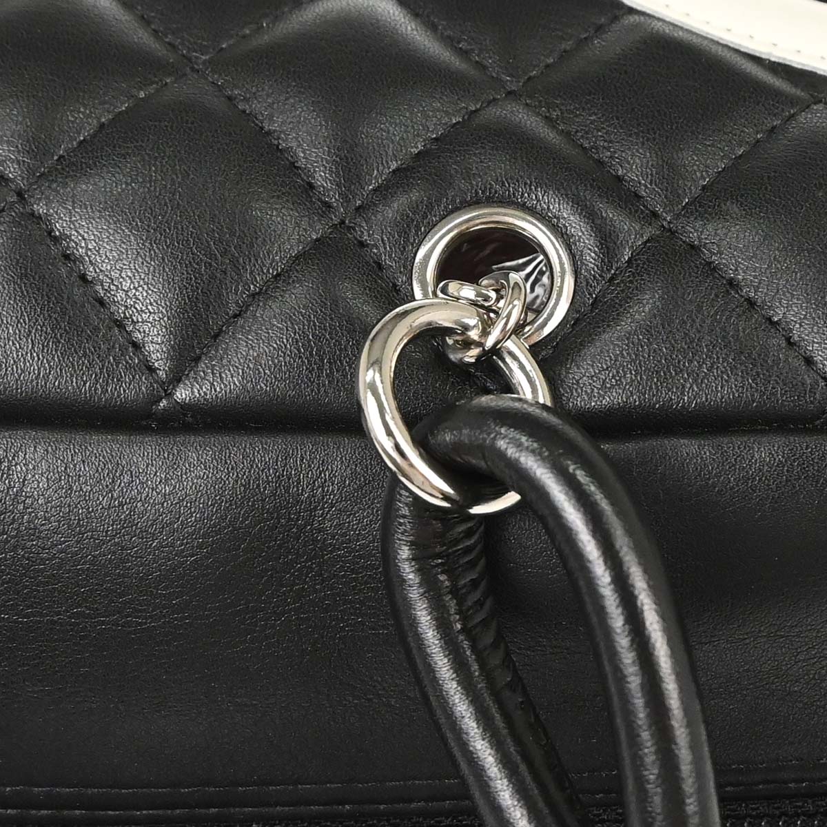 Chanel Black Calfskin Cambon Ligne Bowling Bag