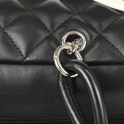 Chanel Black Calfskin Cambon Ligne Bowling Bag