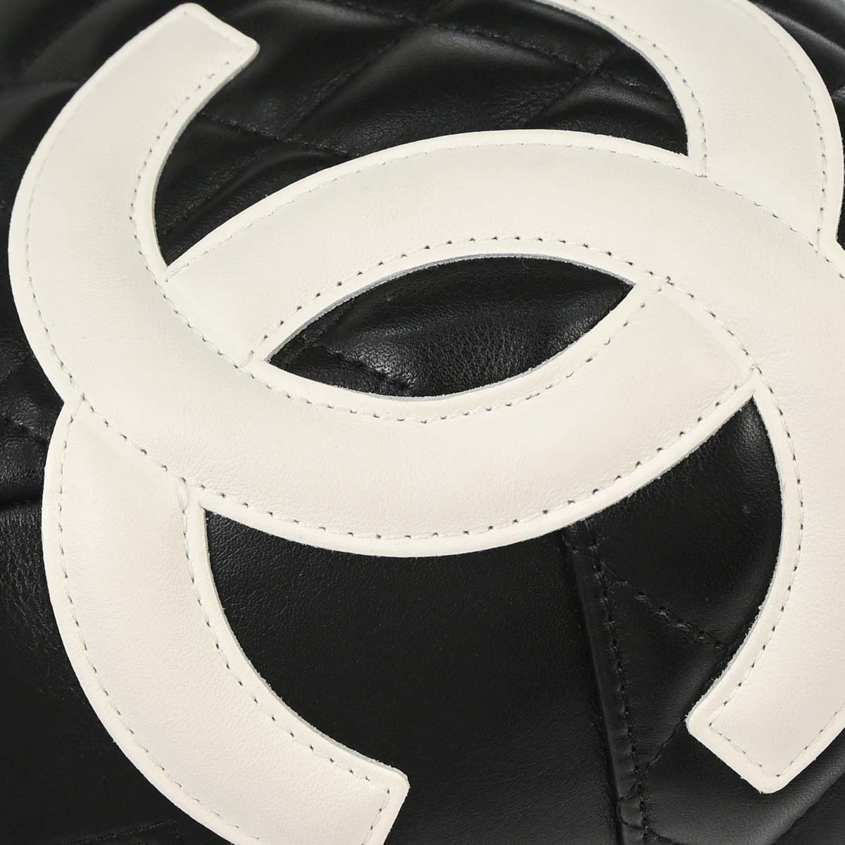 Chanel Black Calfskin Cambon Ligne Bowling Bag