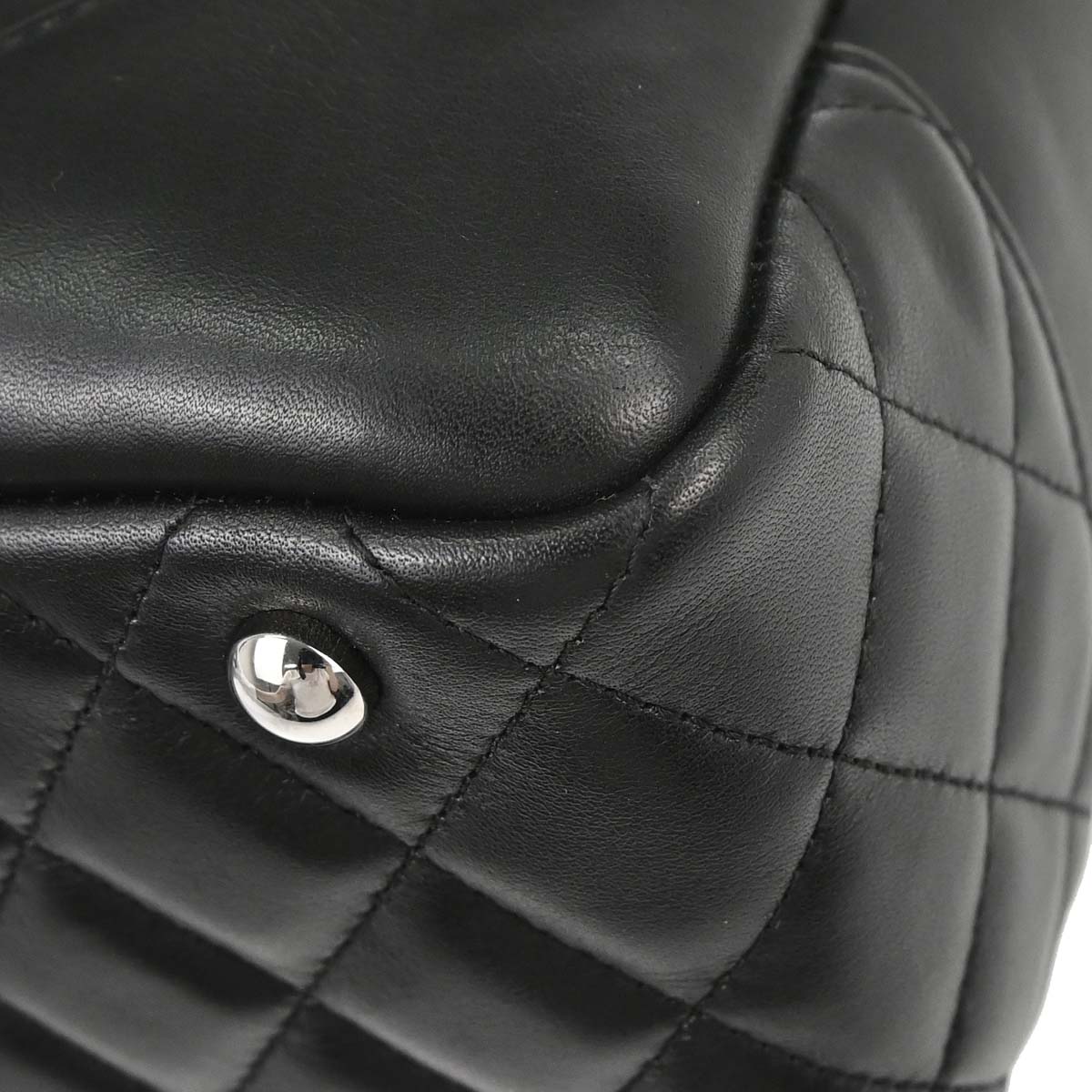 Chanel Black Calfskin Cambon Ligne Bowling Bag