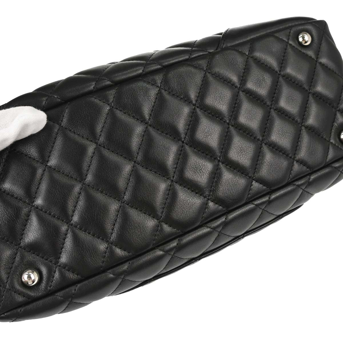 Chanel Black Calfskin Cambon Ligne Bowling Bag