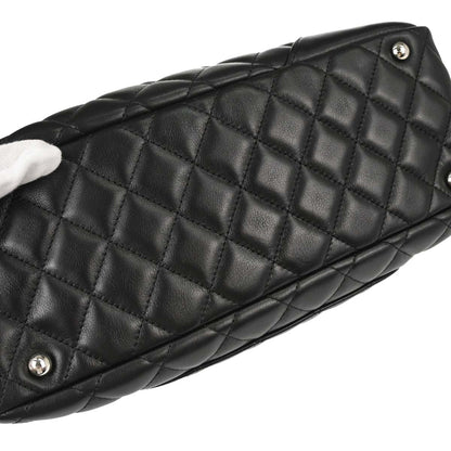 Chanel Black Calfskin Cambon Ligne Bowling Bag