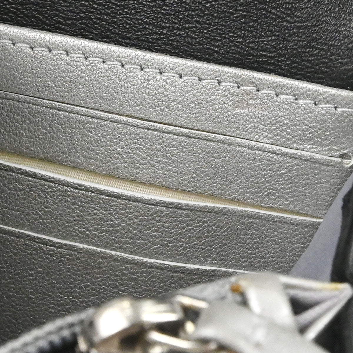 Chanel Black Lambskin Camellia Long Bifold Wallet