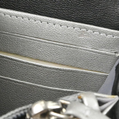 Chanel Black Lambskin Camellia Long Bifold Wallet