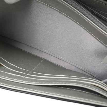 Chanel Black Lambskin Camellia Long Bifold Wallet