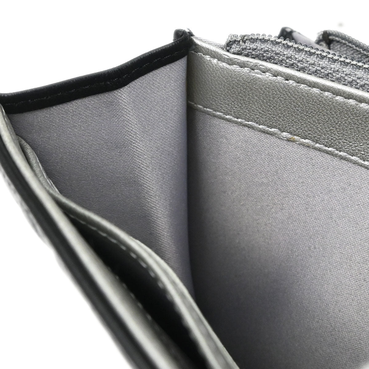 Chanel Black Lambskin Camellia Long Bifold Wallet