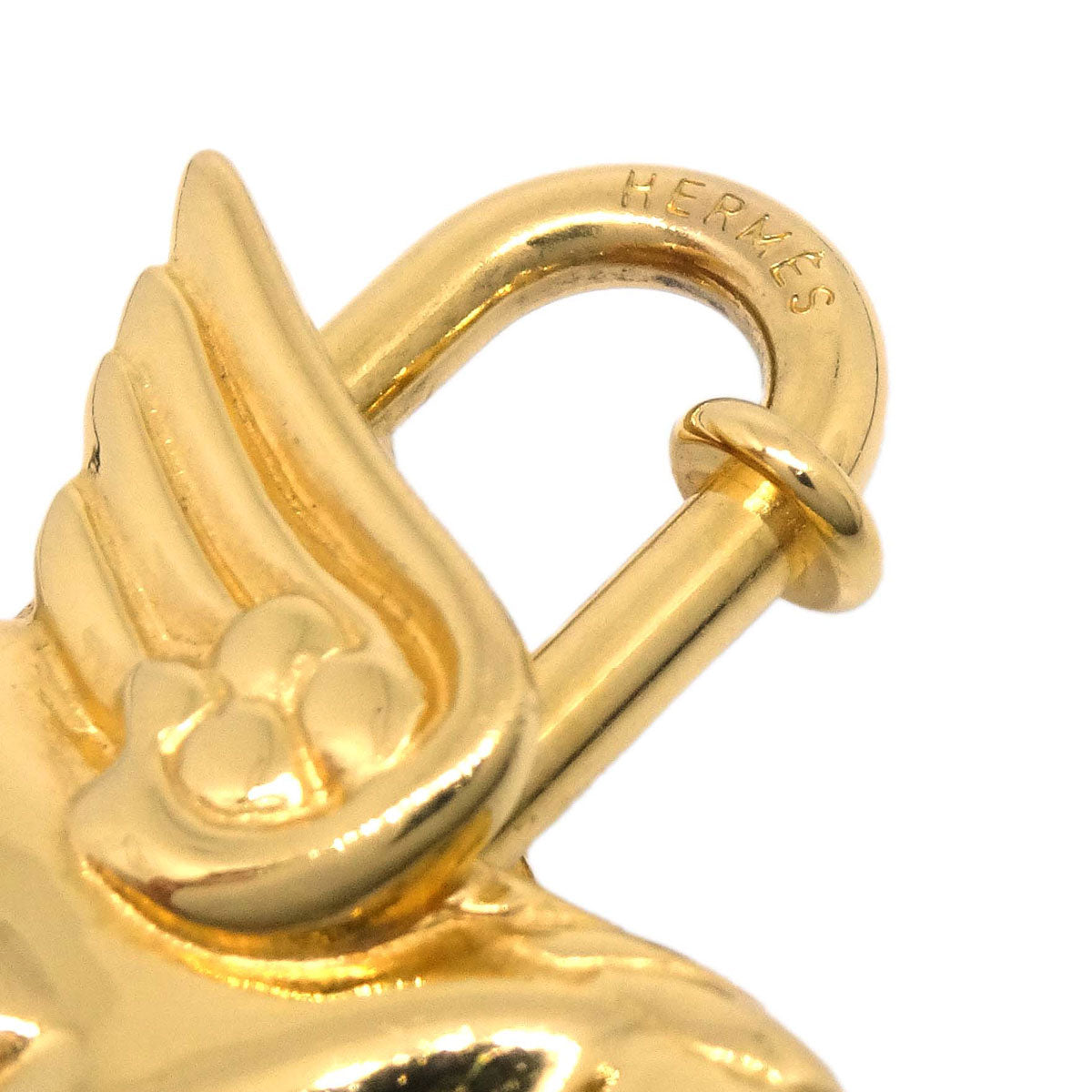 Hermes 1993 Le Cheval Pegasus Cadena Gold Small Good