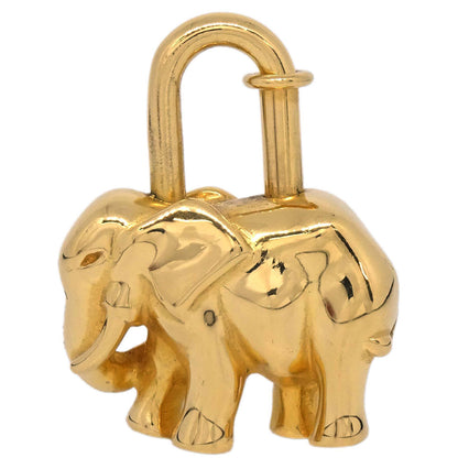 Hermes 1988 Elephant Cadena Gold Small Good