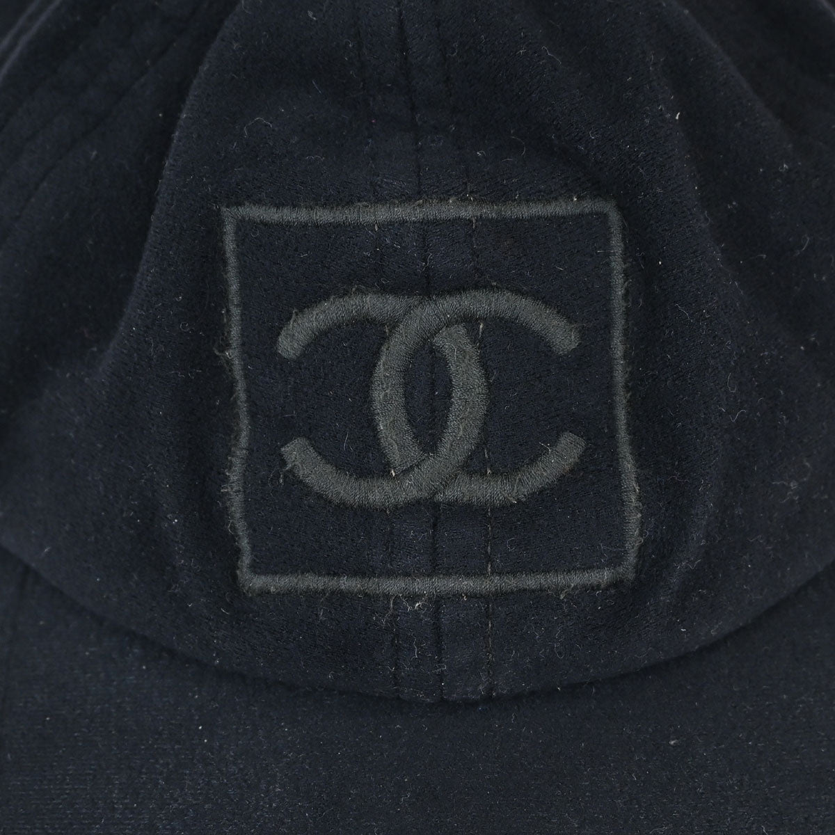 Chanel Sport Line Black #M Trapper Hat Small Good