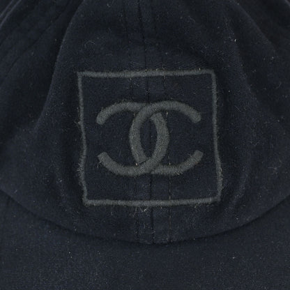 Chanel Sport Line Black #M Trapper Hat Small Good