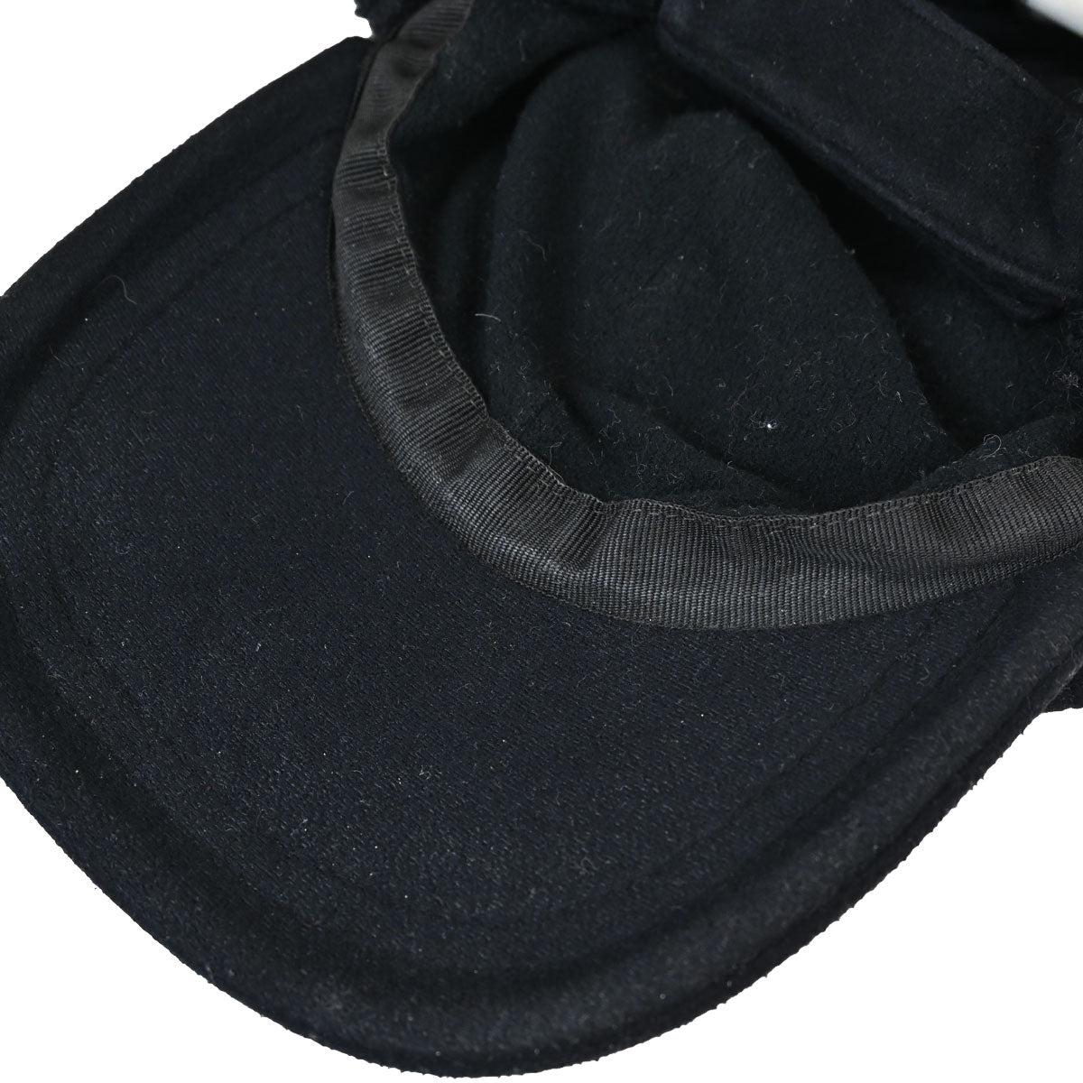 Chanel Sport Line Black #M Trapper Hat Small Good