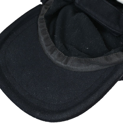 Chanel Sport Line Black #M Trapper Hat Small Good