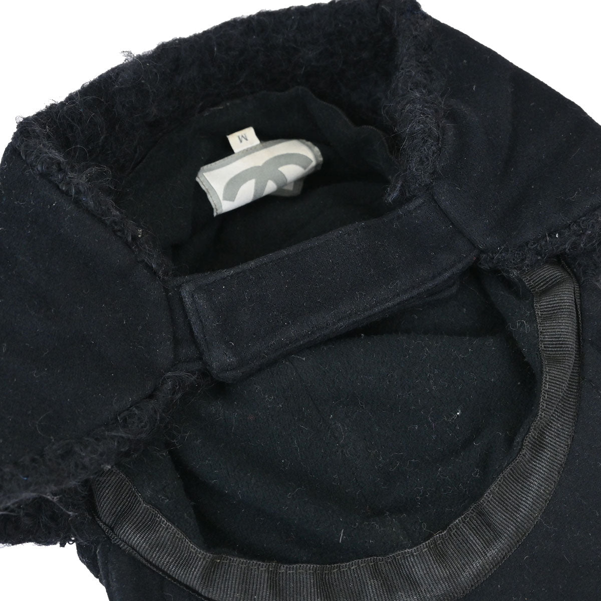 Chanel Sport Line Black #M Trapper Hat Small Good