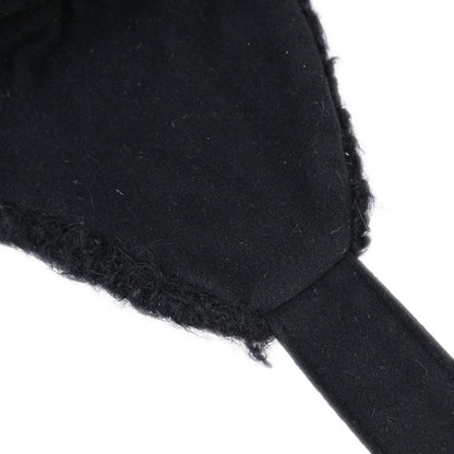 Chanel Sport Line Black #M Trapper Hat Small Good