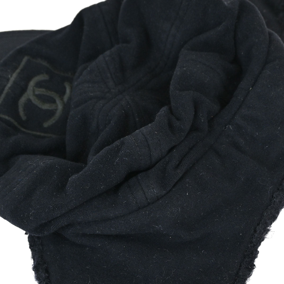 Chanel Sport Line Black #M Trapper Hat Small Good