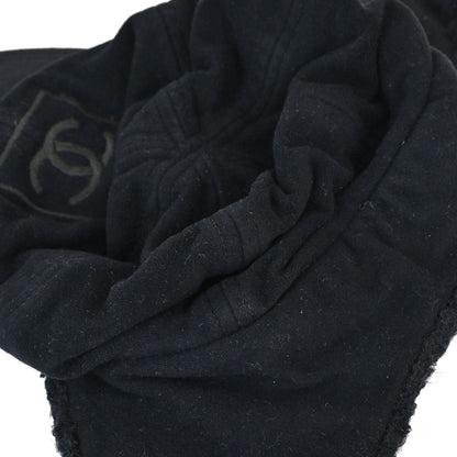 Chanel Sport Line Black #M Trapper Hat Small Good