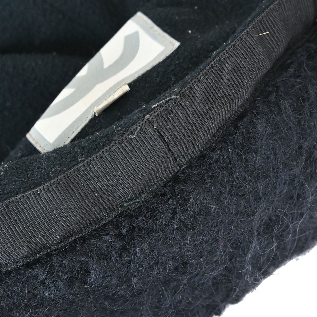 Chanel Sport Line Black #M Trapper Hat Small Good
