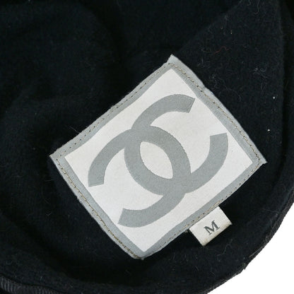 Chanel Sport Line Black #M Trapper Hat Small Good