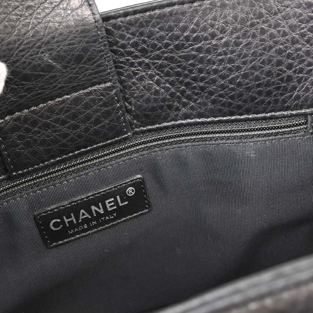Chanel Black Deerskin Executive Cerf Tote Bag