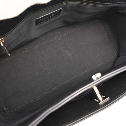 Chanel Black Deerskin Executive Cerf Tote Bag