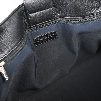 Chanel 2009-2010 Black Calfskin Executive Cerf 2way Shoulder Tote Bag