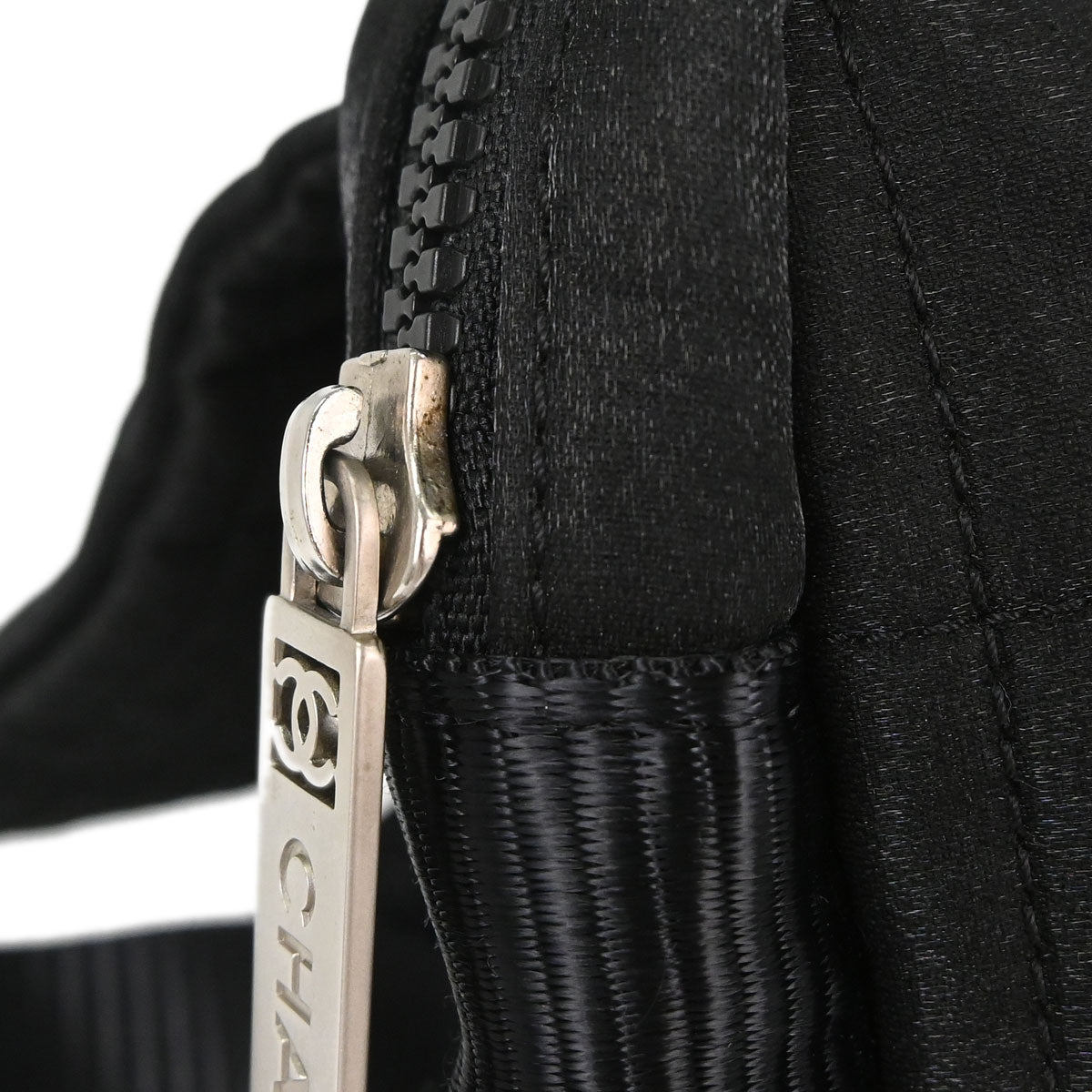 Chanel 2005-2006 Black Nylon Sport Line Choco Bar Backpack
